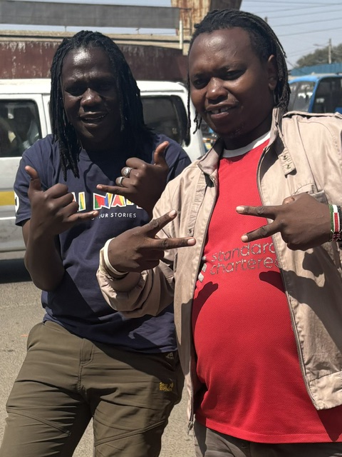 Met onze gidsen in Nairobi